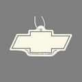 Paper Air Freshener Tag W/ Tab - Chevy Bowtie